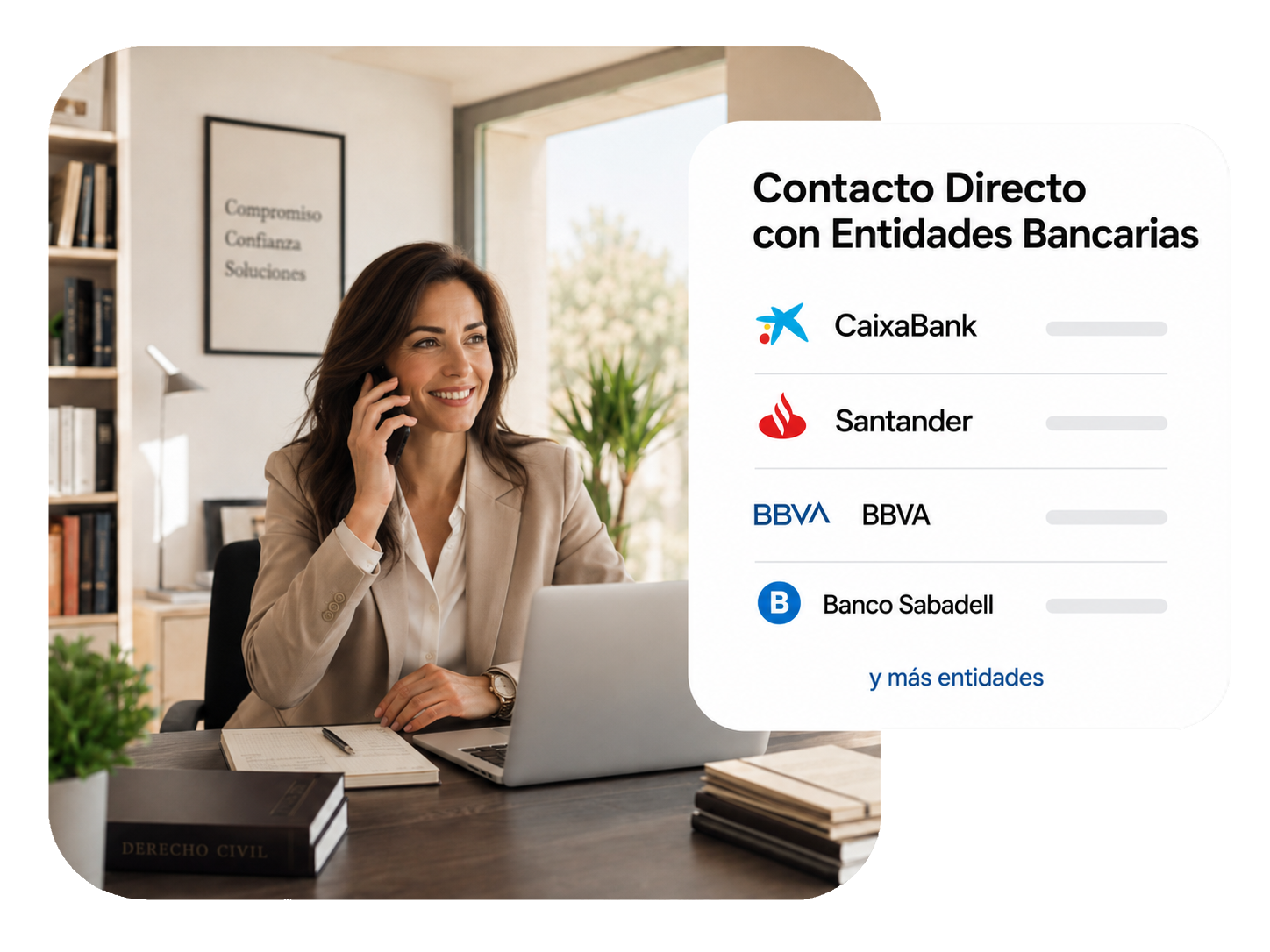 Contacto directo con acreedores y entidades bancarias
